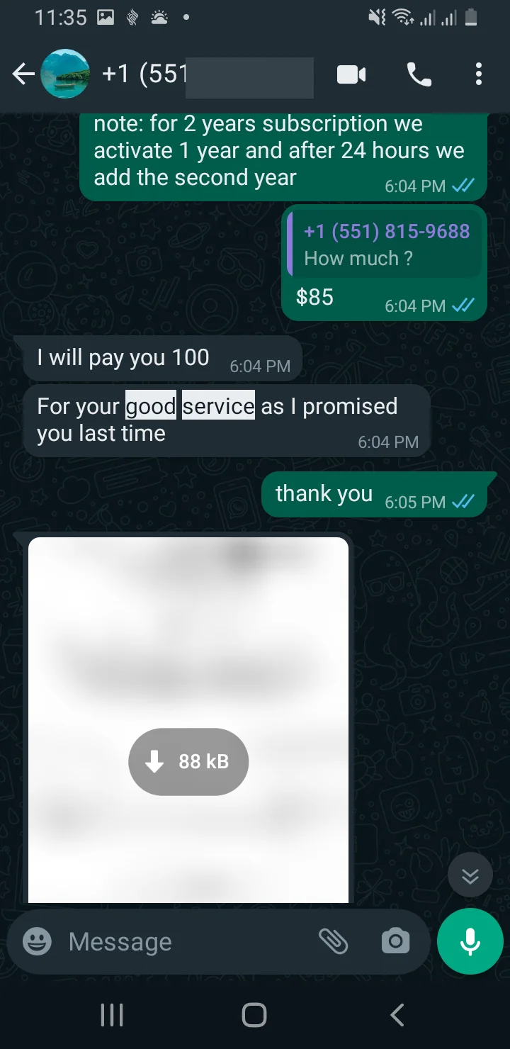 Customer Satisfaction Screenshot